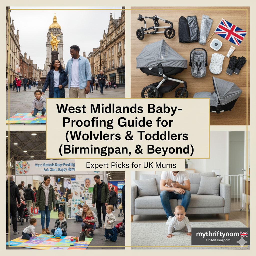 West Midlands baby-proofing essentials including stair gates, cabinet locks, corner guards and safety products for crawlers and toddlers