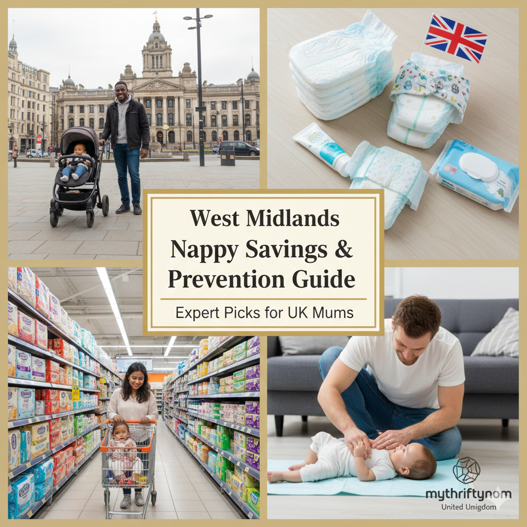 West Midlands nappy guide showing budget-friendly nappies, gentle wipes, barrier creams and nappy rash prevention essentials for babies