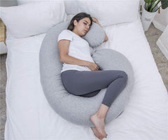 1 MIDDLE ONE pregnancy pillow adjustable fill with inner zipper for personalized height