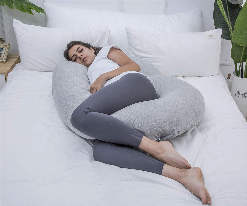 1 MIDDLE ONE pregnancy pillow multi-use setup for sleeping and relaxing