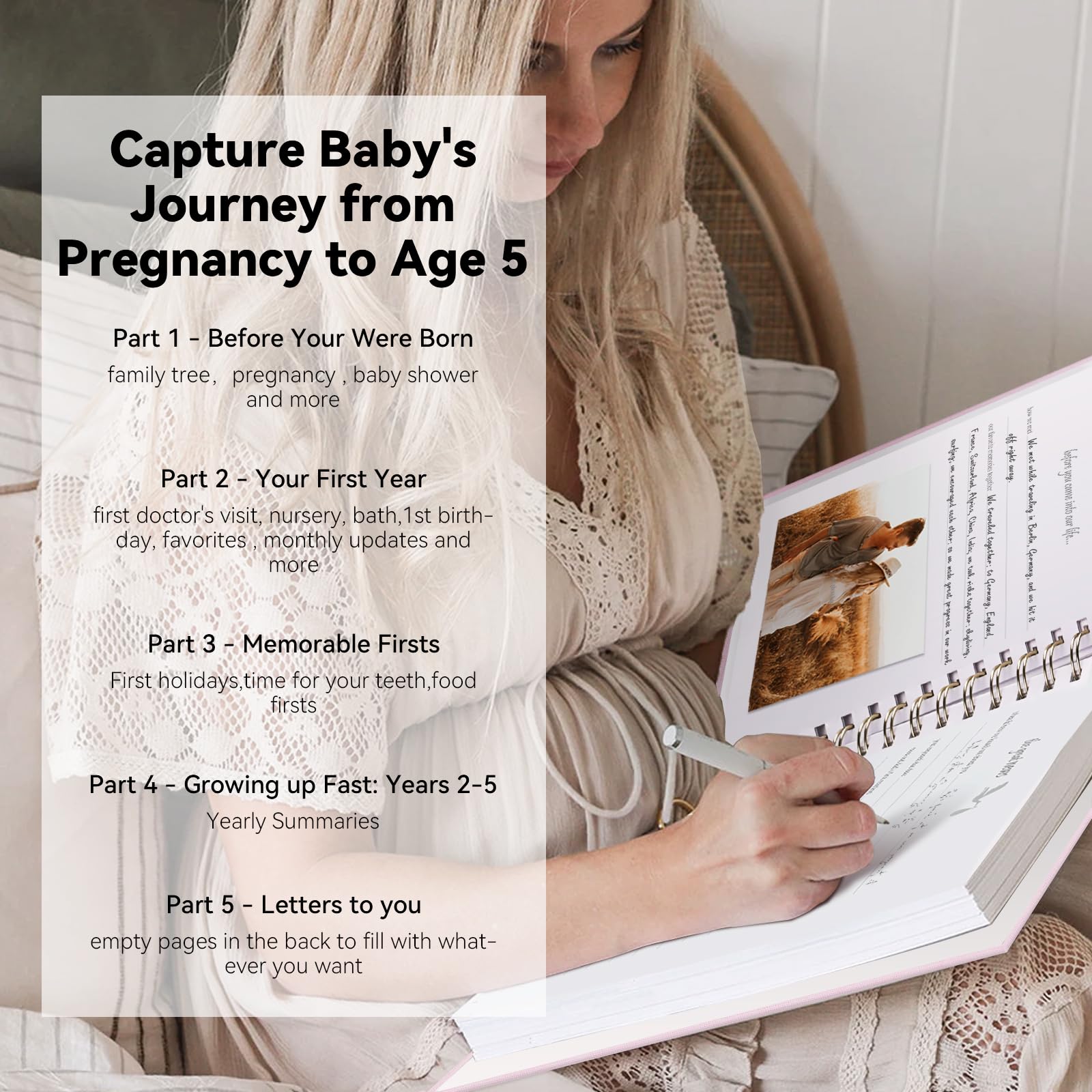 1DOT2 Timeless First 5 Years guided prompts for effortless journaling
