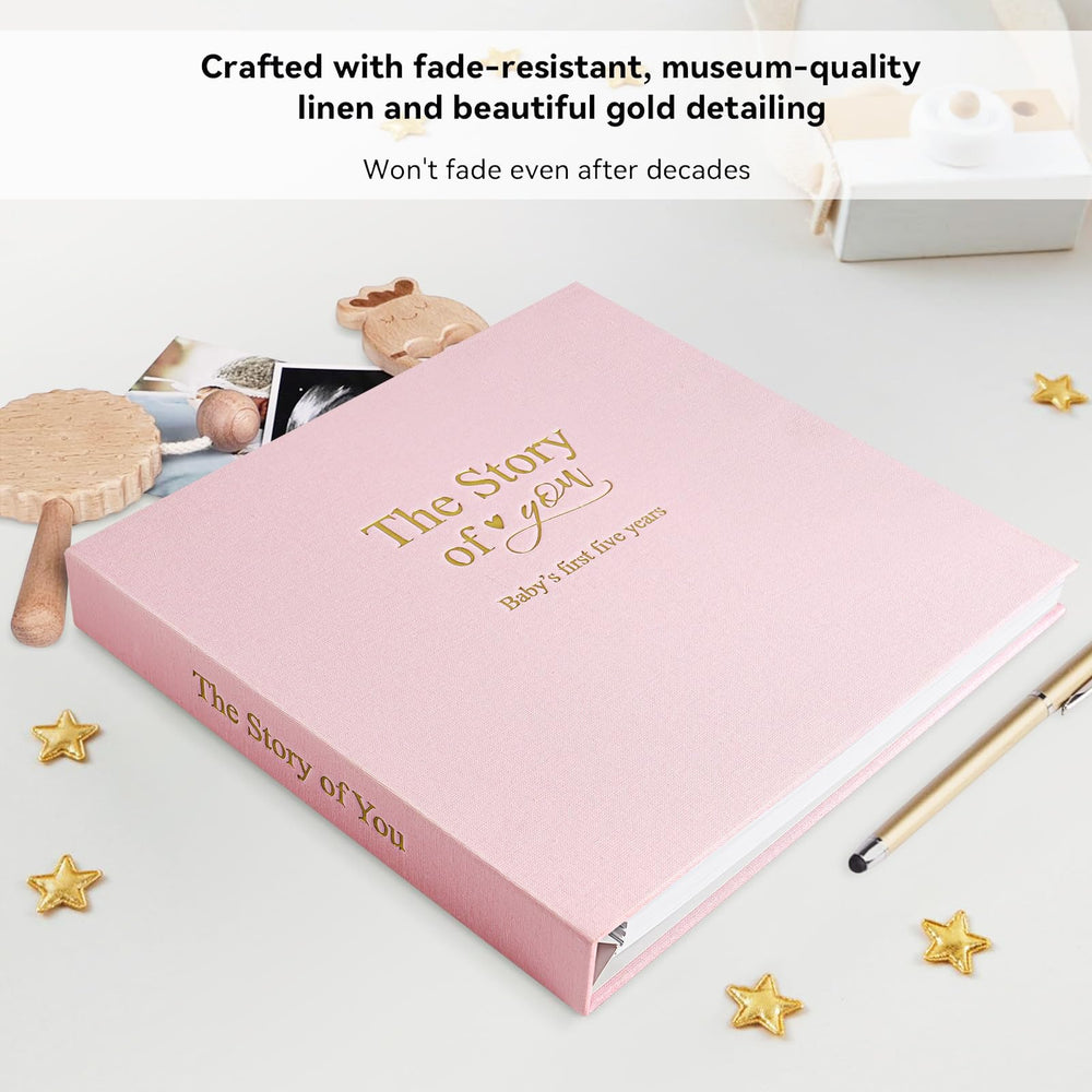 1DOT2 Timeless First 5 Years spiral-binding lies flat for easy writing