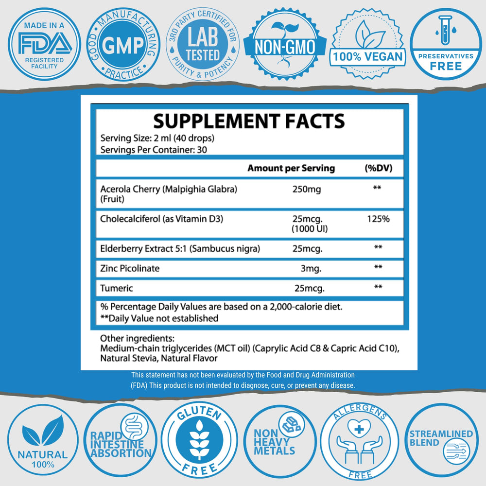 1Q Immune acerola cherry flavor note appealing to children during routine.