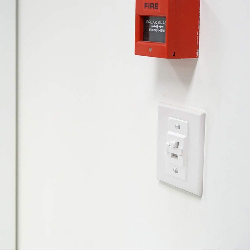 2FY2SW guard demonstrating compatibility with standard wall plates