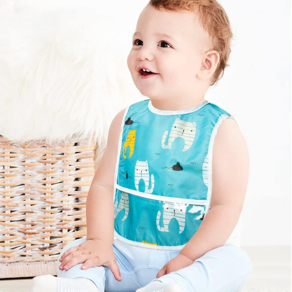 2ooya bibs elephant pattern; soft inner layer protects delicate skin.