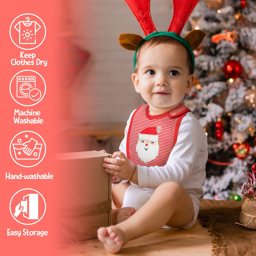 2ooya Christmas bibs ideal as photo props for festive family moments.