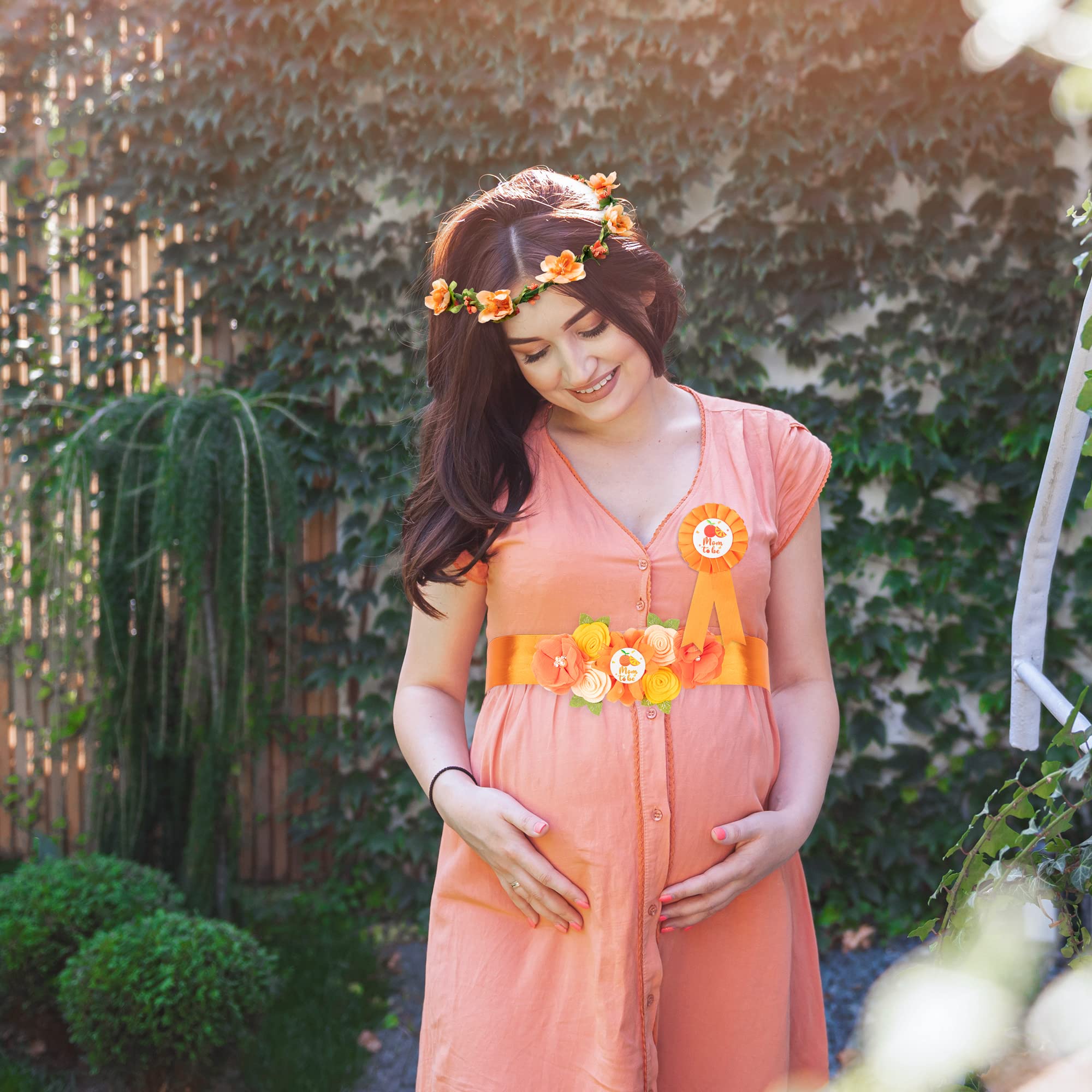 2ooya citrus flower garland provides vibrant belly accent