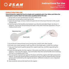 2San vaginal pH test cassette inside for quick at-home reading.