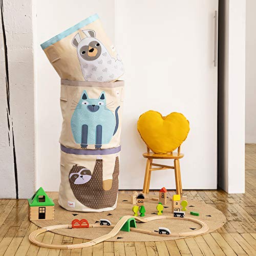 3 Sprouts storage bin easy to carry with sturdy handles.