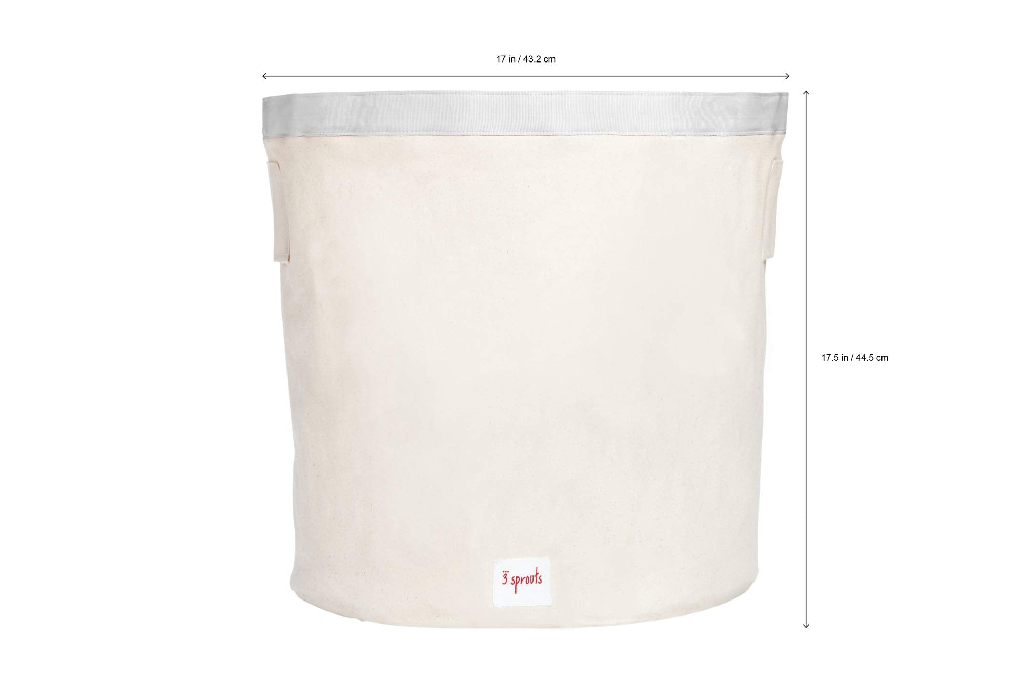 3 Sprouts canvas storage bin laundry-basket doubles as a cozy laundry solution.