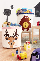 3 Sprouts canvas storage bin nursery-organization supports tidy spaces for toys and books.