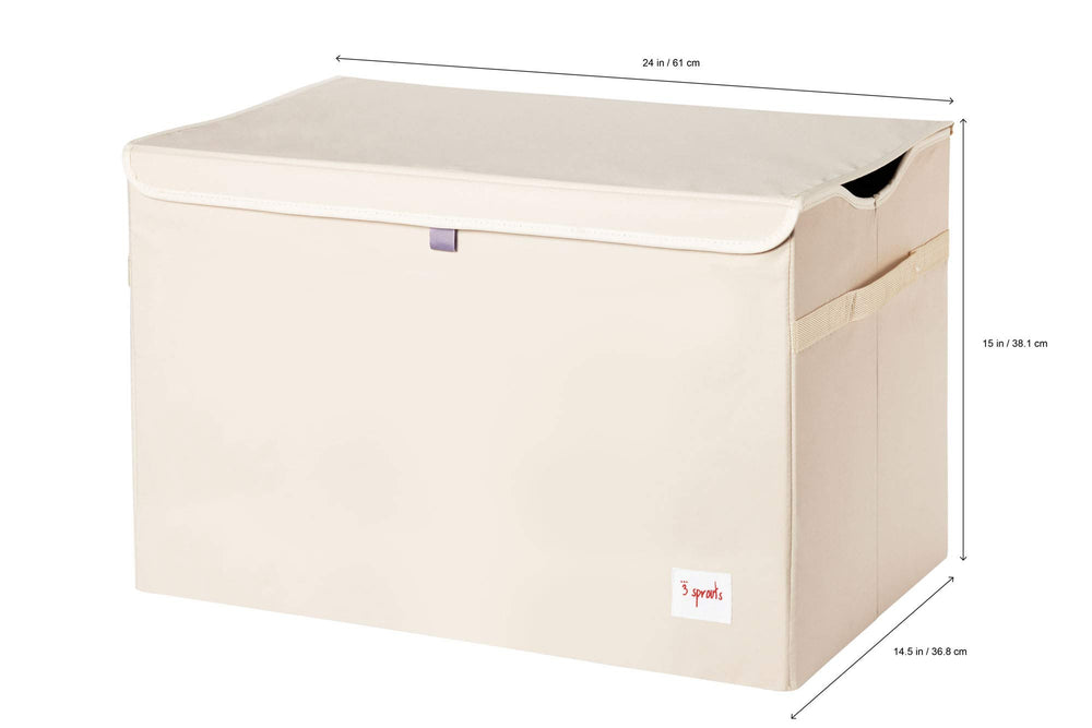 Three Sprouts collapsible toy chest ready for quick storage after playtime.