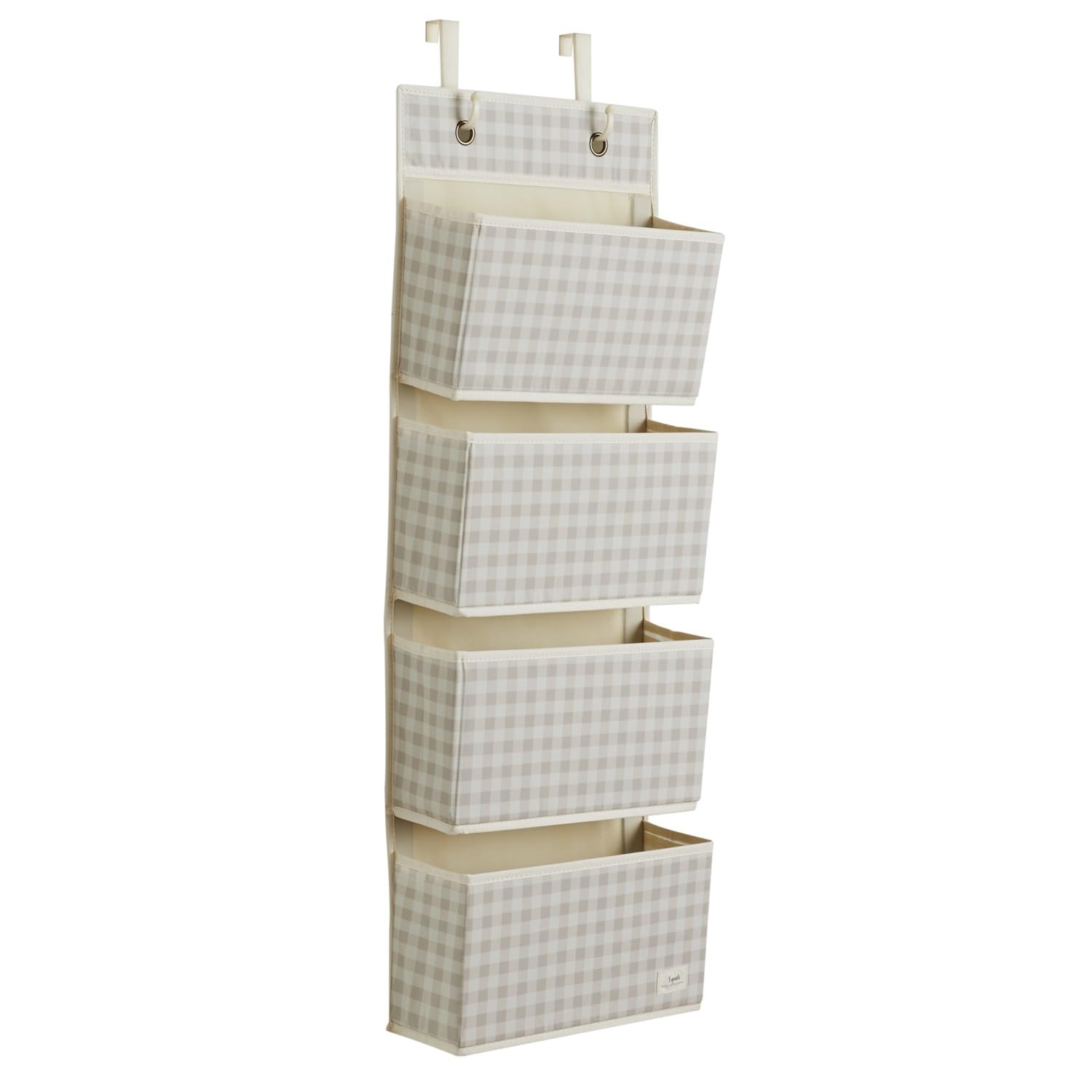 3 Sprouts diaper and toy storage in action for quick routines.