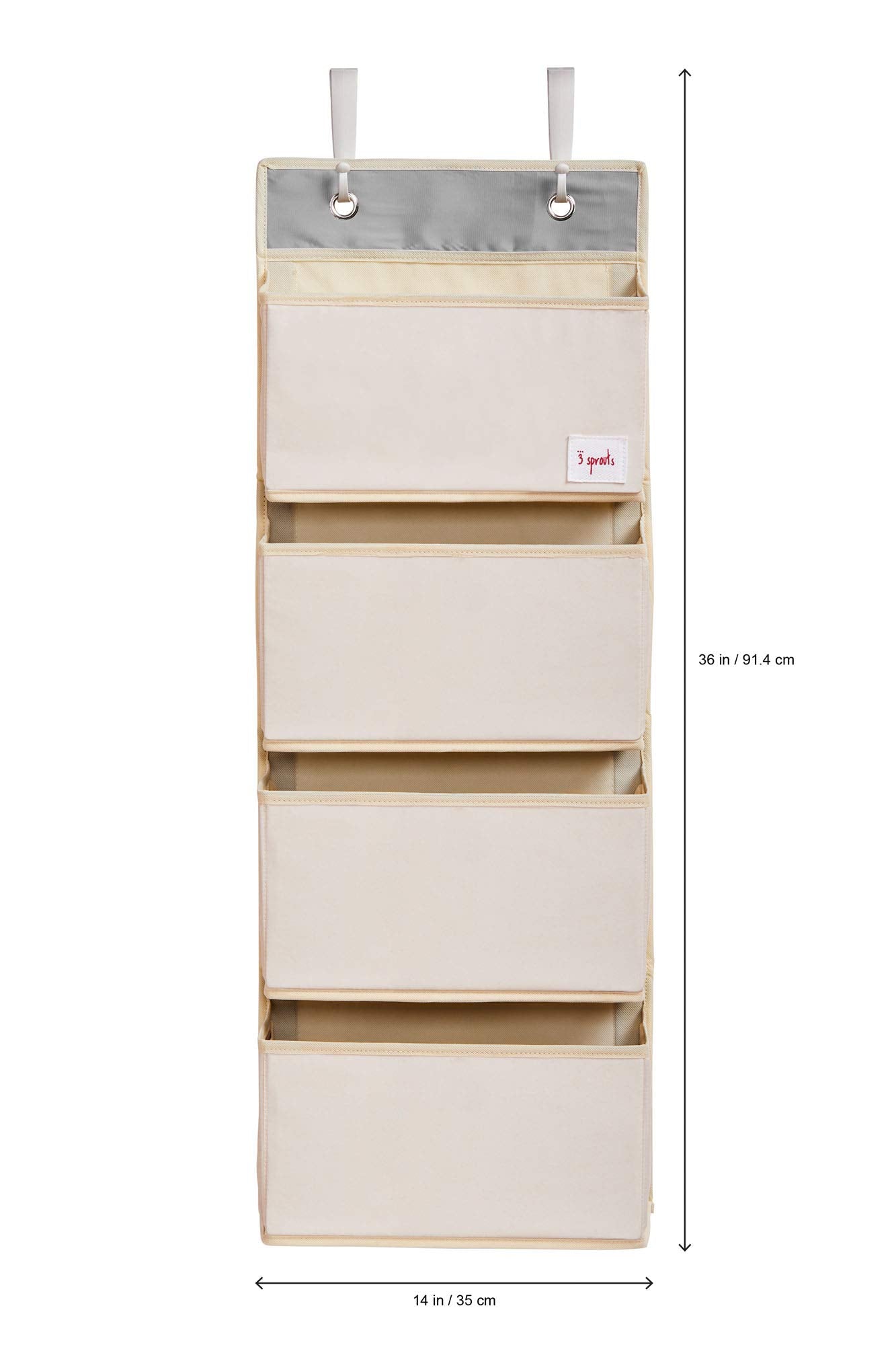 3 Sprouts diaper essentials organizer helps tidy wipes, creams, and nappies within arm's reach.