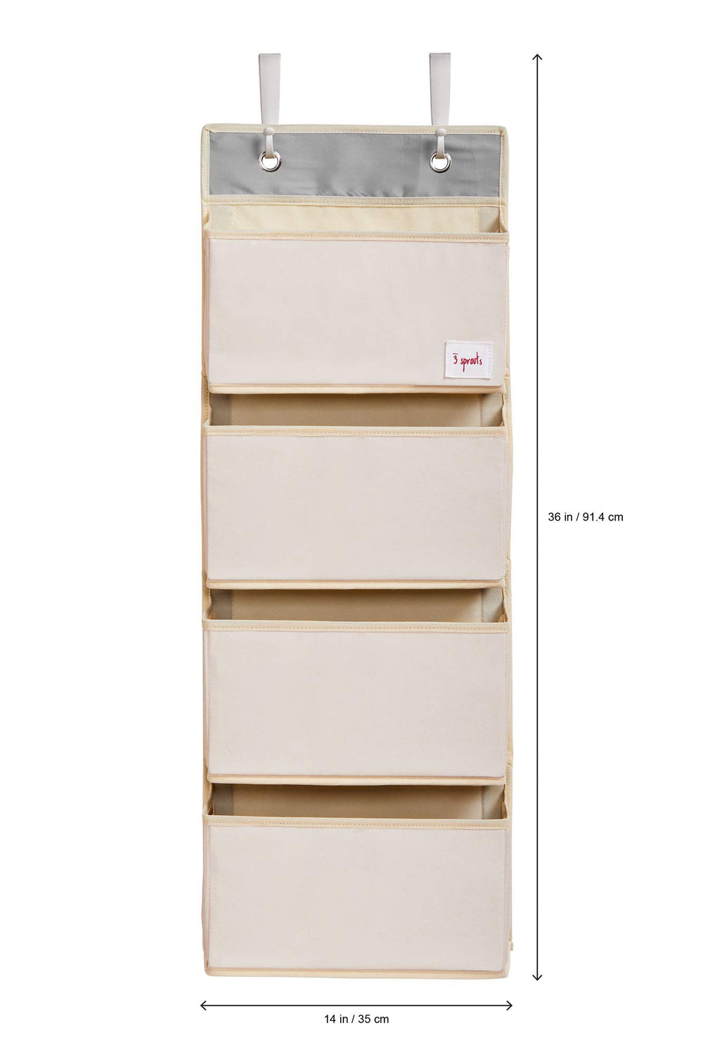 3 Sprouts diaper essentials organizer helps tidy wipes, creams, and nappies within arm's reach.