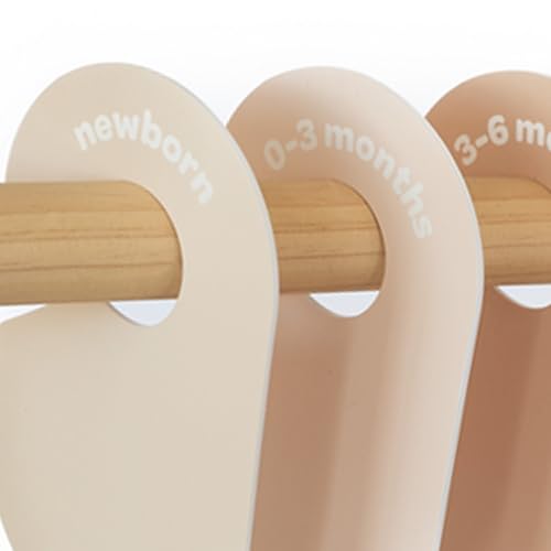 3 Sprouts double-sided size labels for quick size checks.