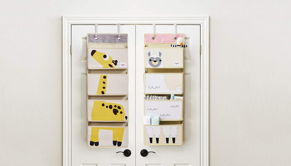 3 Sprouts easy-clean fabric organizer supports durable use through growing toddler years.