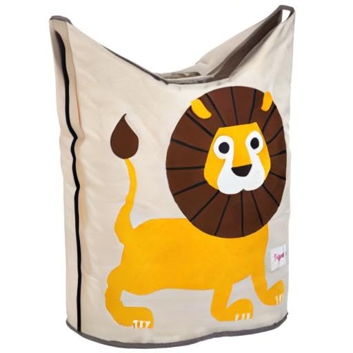 3 Sprouts Lion basket folds flat for compact storage when not in use.