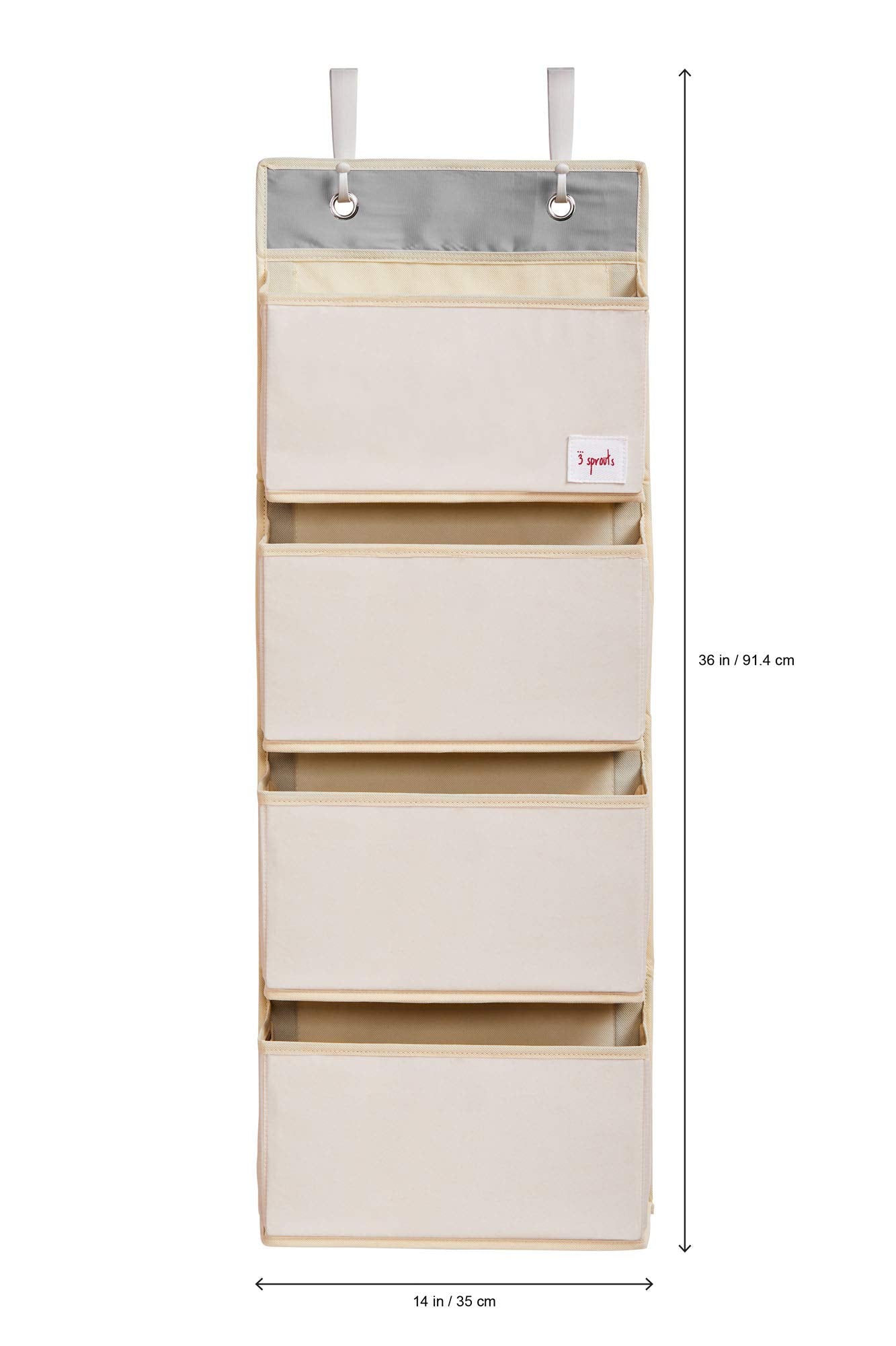 3 Sprouts nursery decor storage features a playful giraffe design and practical organization.