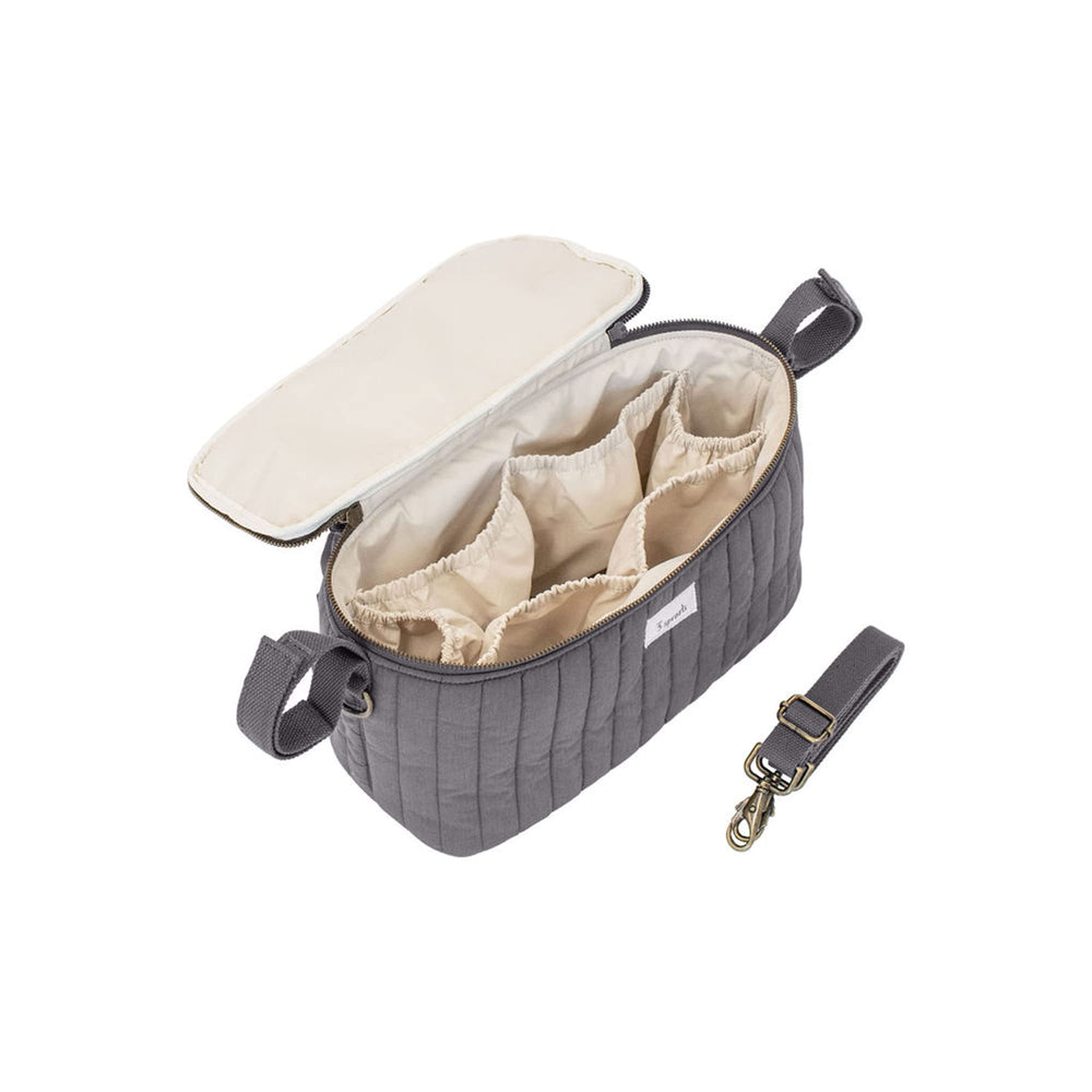 3 Sprouts stroller organizer with cup holder provides stable drink access