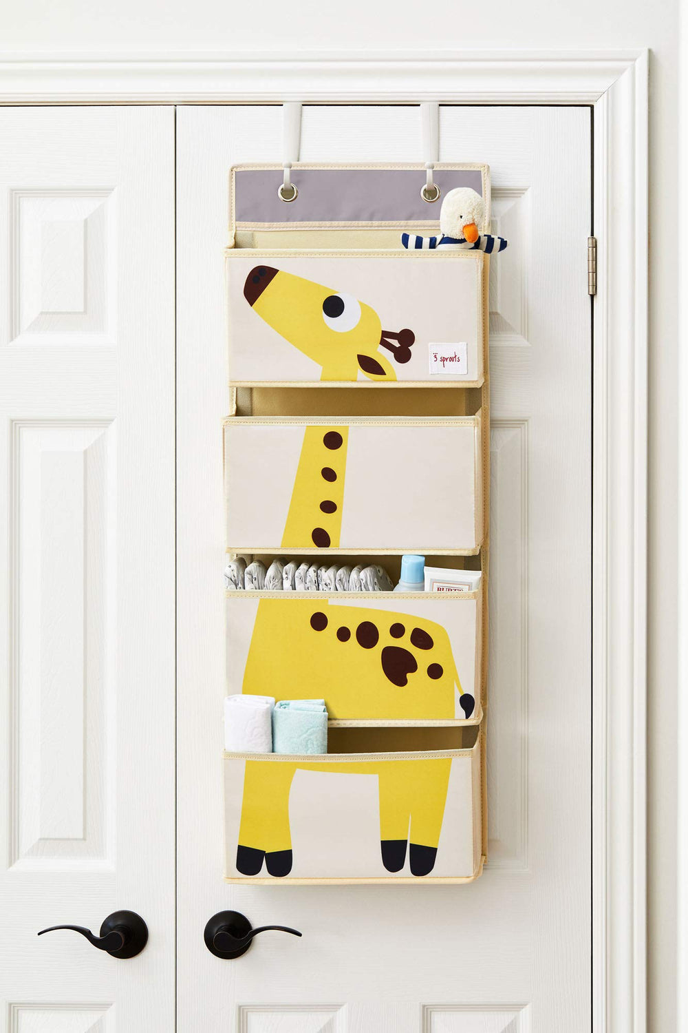 3 Sprouts stuffed animal storage keeps plush toys neat and within reach.