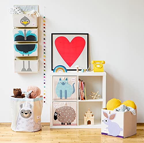 3 Sprouts toy storage cube multi-use design holds toys, books, or clothes.