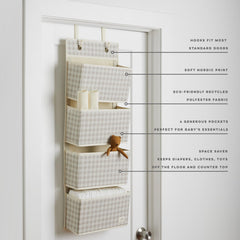 3 Sprouts two-hook over-the-door hanging solution ready for setup.