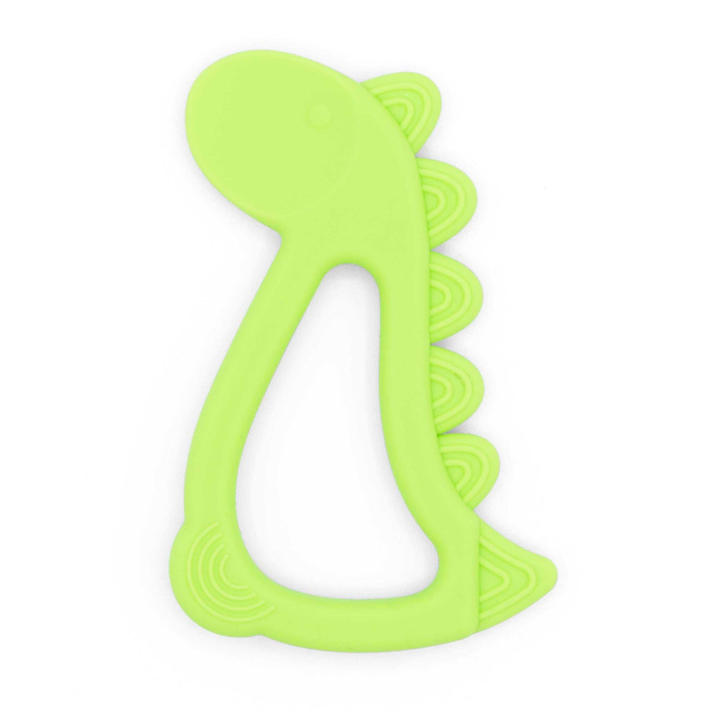 321 Grow Easy Learn Dino Spoon front view, two-sided design for beginner self-feeding.