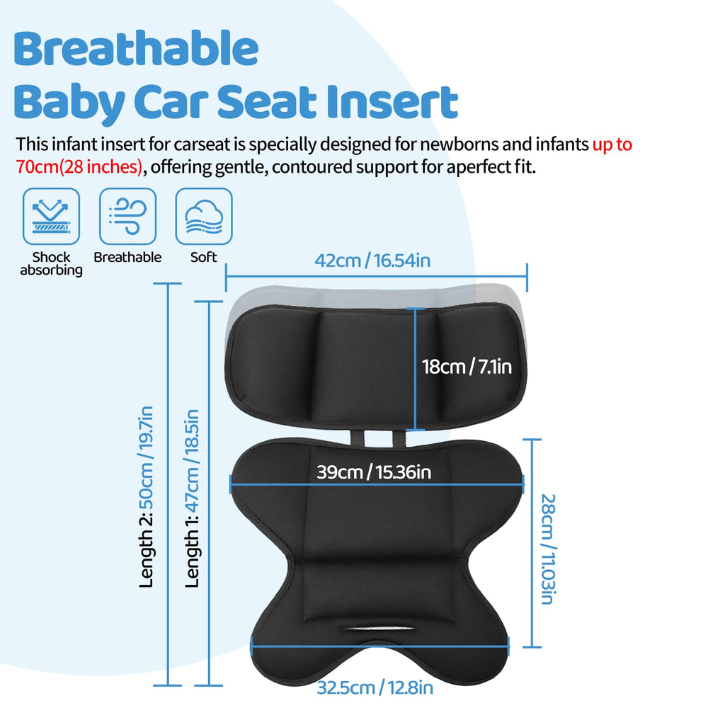 3R TABLET newborn cushion for car seat usable with stroller