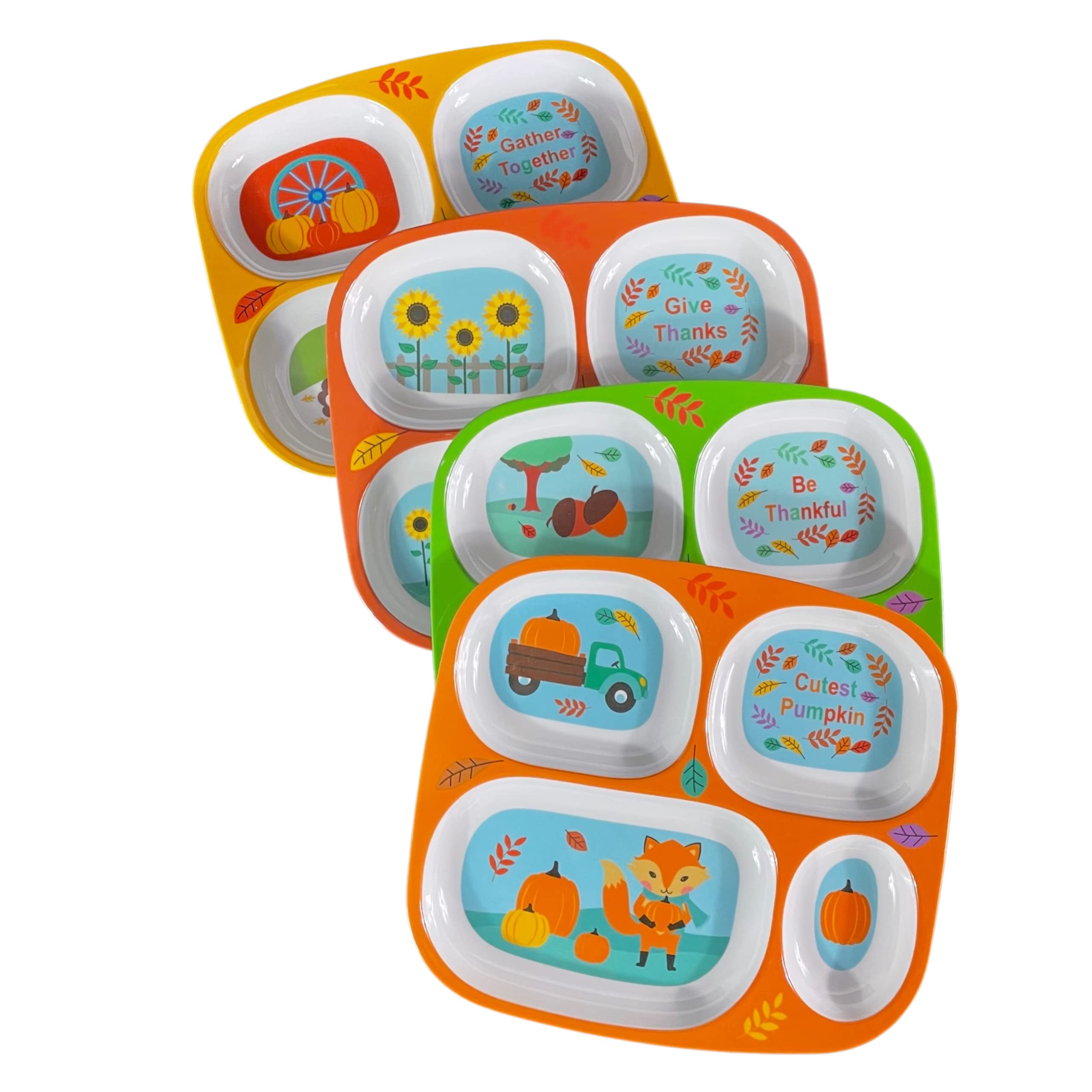 4E's Novelty BPA-free plate ensures safe everyday use for kids.