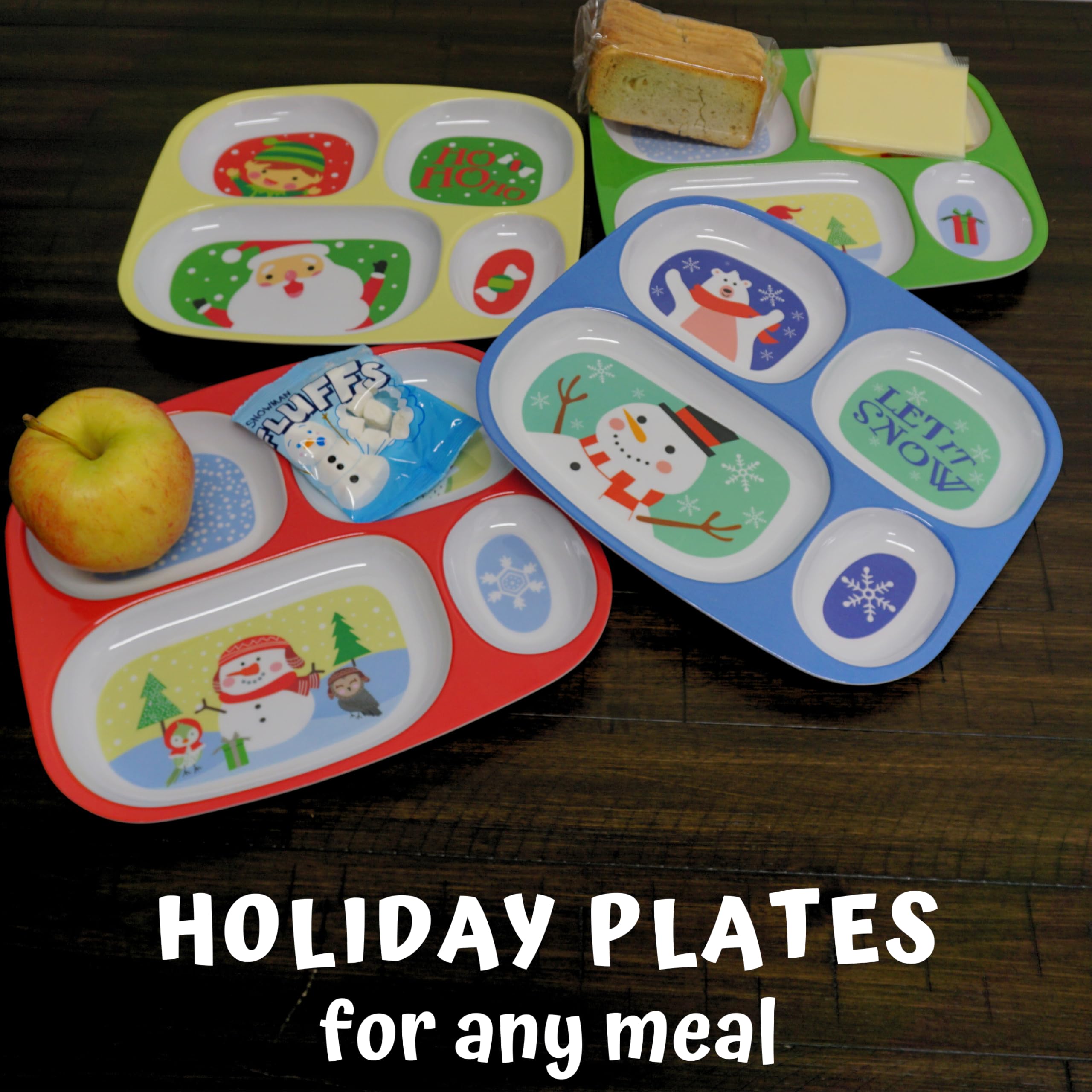 4E's Novelty 9.4 by 8.2 inch plates ideal for toddlers meals