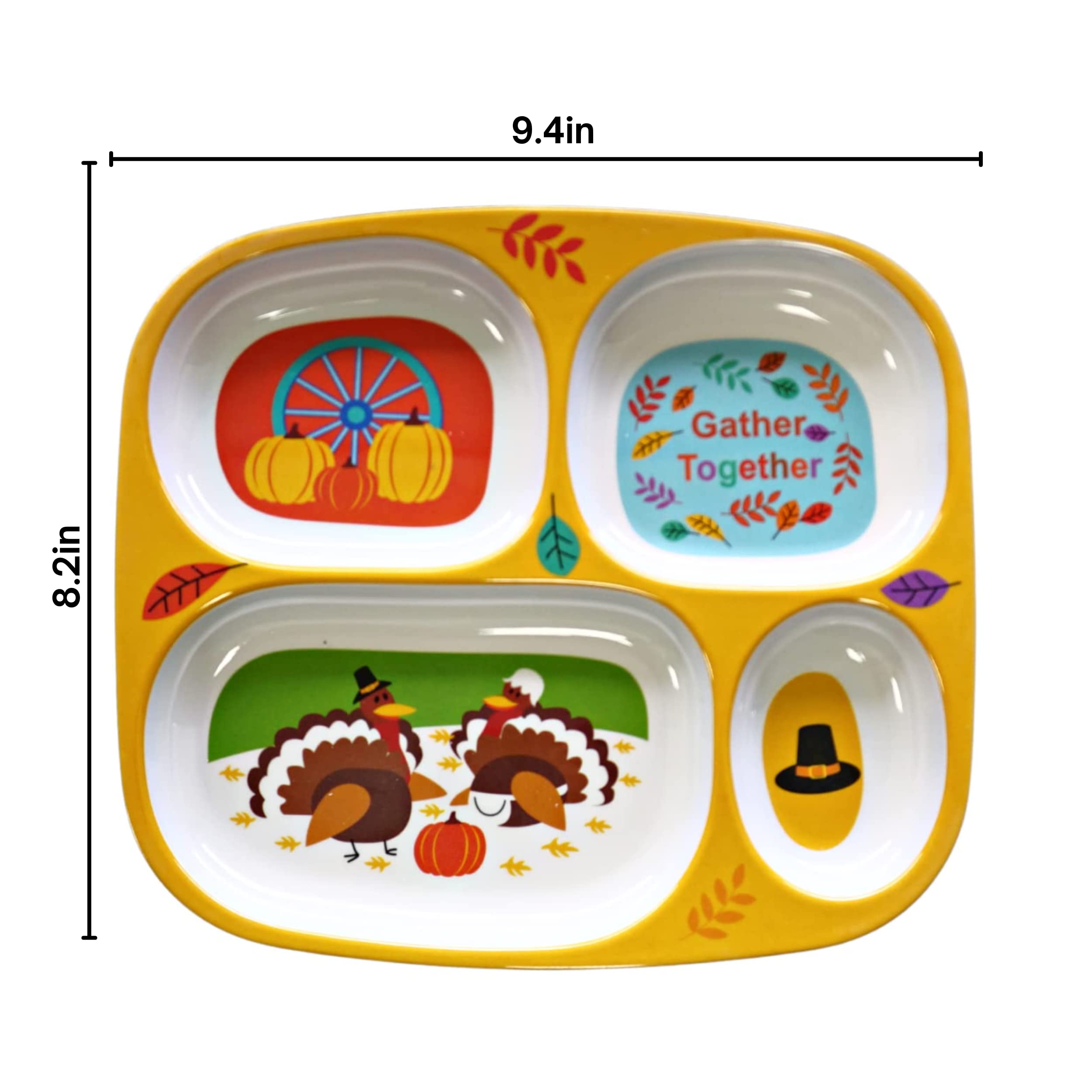 4E's Novelty easy-clean plate set makes busy mornings smoother.