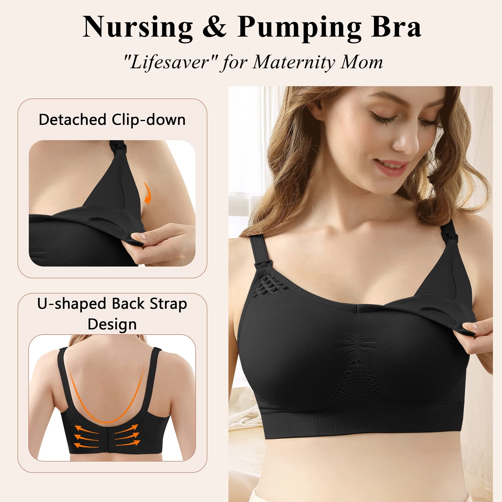4HOW strong-back-strap-support-for-large-bust keeps straps from slipping during wear.