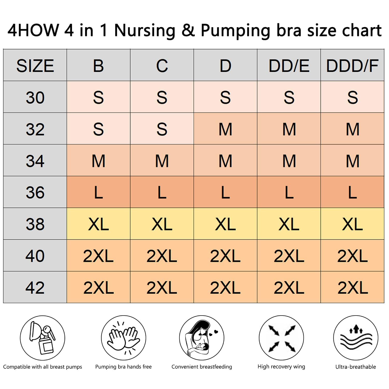 4HOW stylish color options for nursing comfort