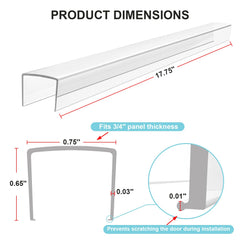 4our Kiddies clear cabinet door protector shields edges in busy kitchens.