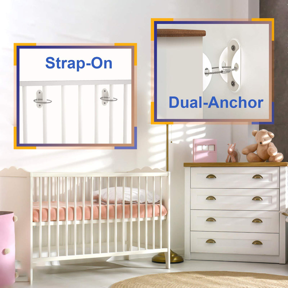 4our Kiddies installation hardware with furniture anchors for easy setup