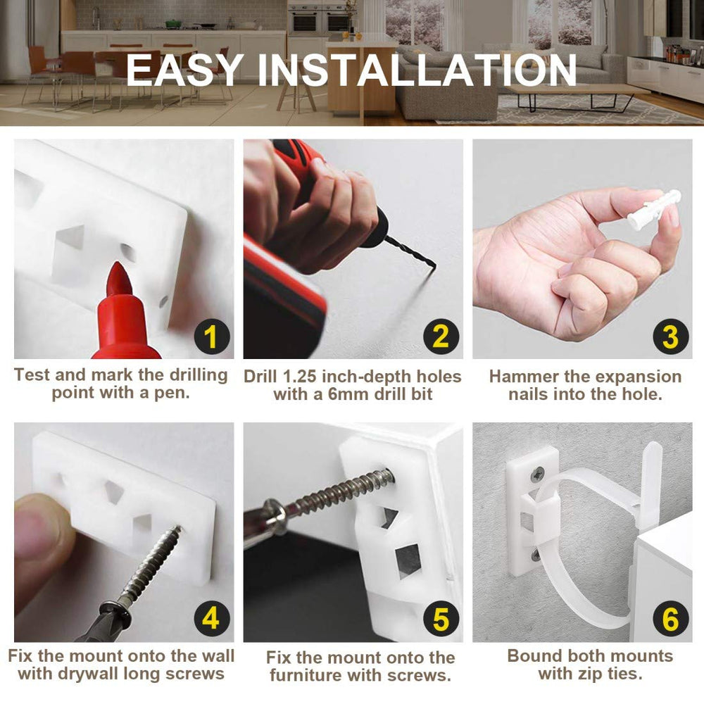 4our Kiddies installation hardware included for simple setup.