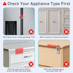 4our Kiddies toddler safety lock emphasizing child-proof design.