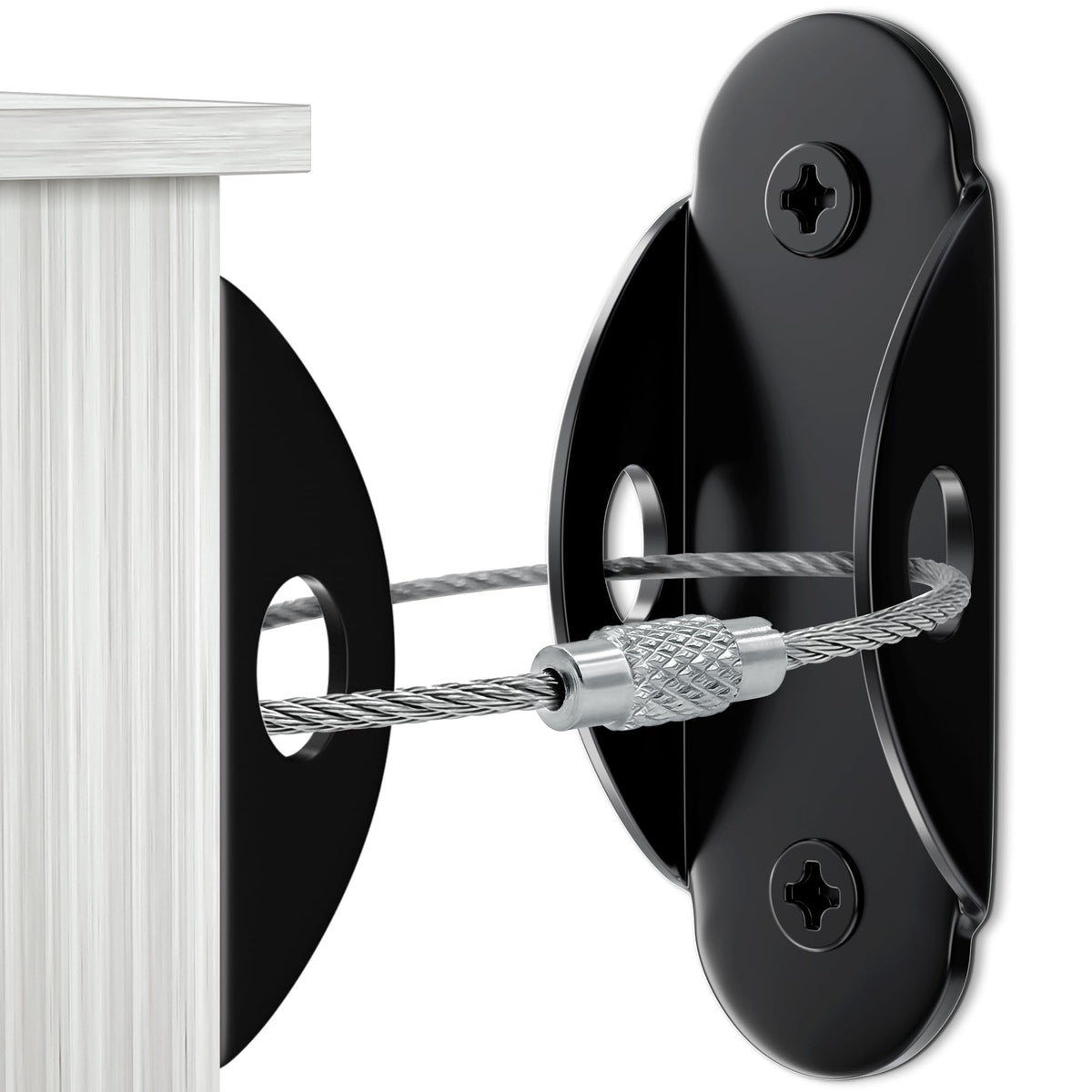4our Kiddies wall anchors securing dresser to wall for enhanced child safety