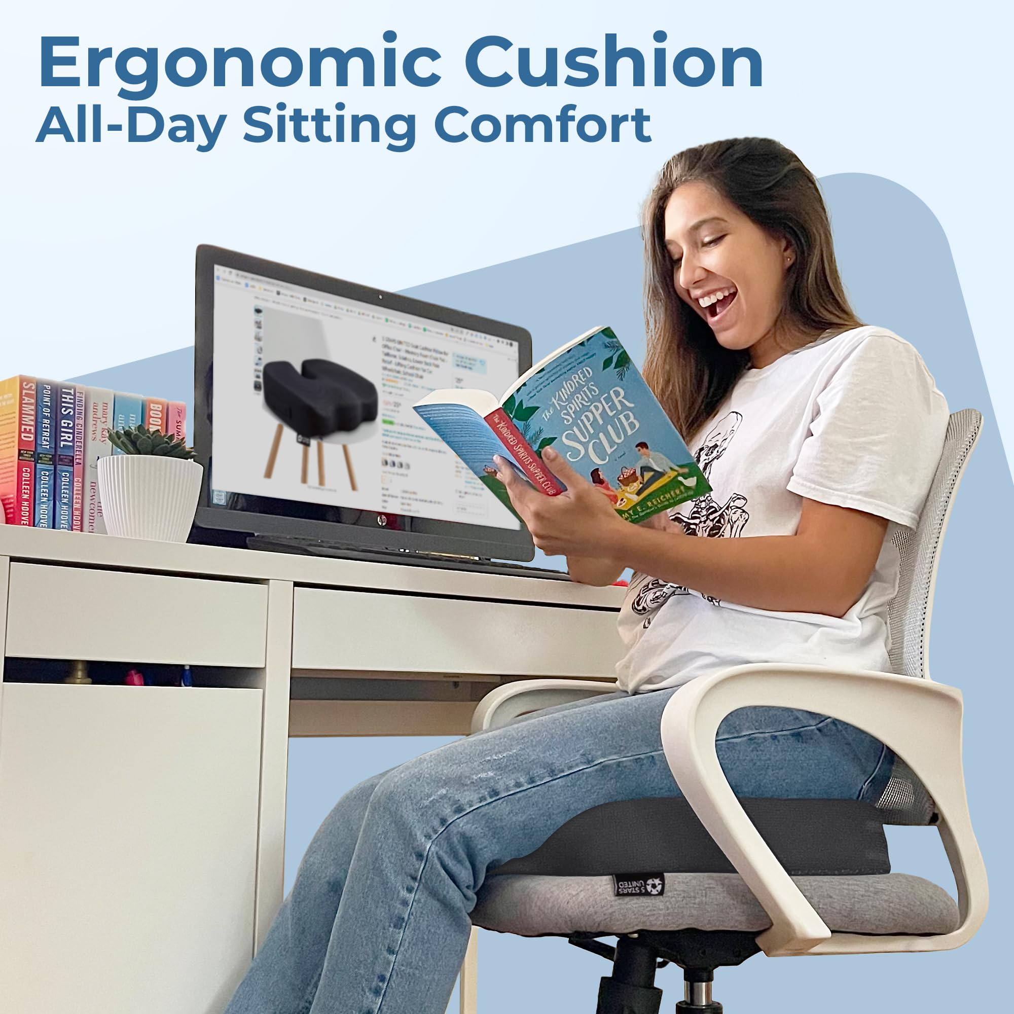 Ideal for car travel with the 5 STARS UNITED cushion during long commutes