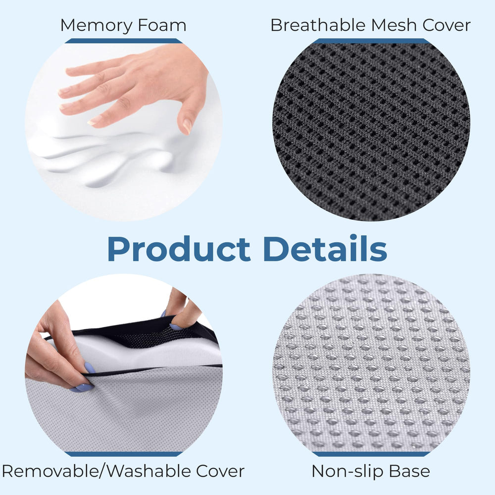 5 STARS UNITED seat cushion fits most office chairs for versatile support