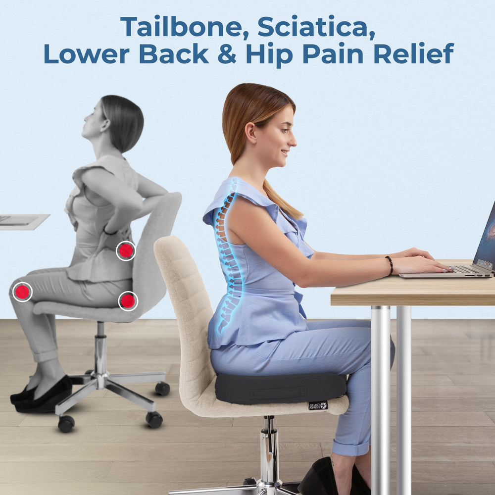 Non-slip base keeps the 5 STARS UNITED cushion secure on any chair
