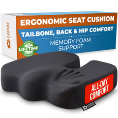 5 STARS UNITED seat cushion tailbone support for better posture during long workdays.