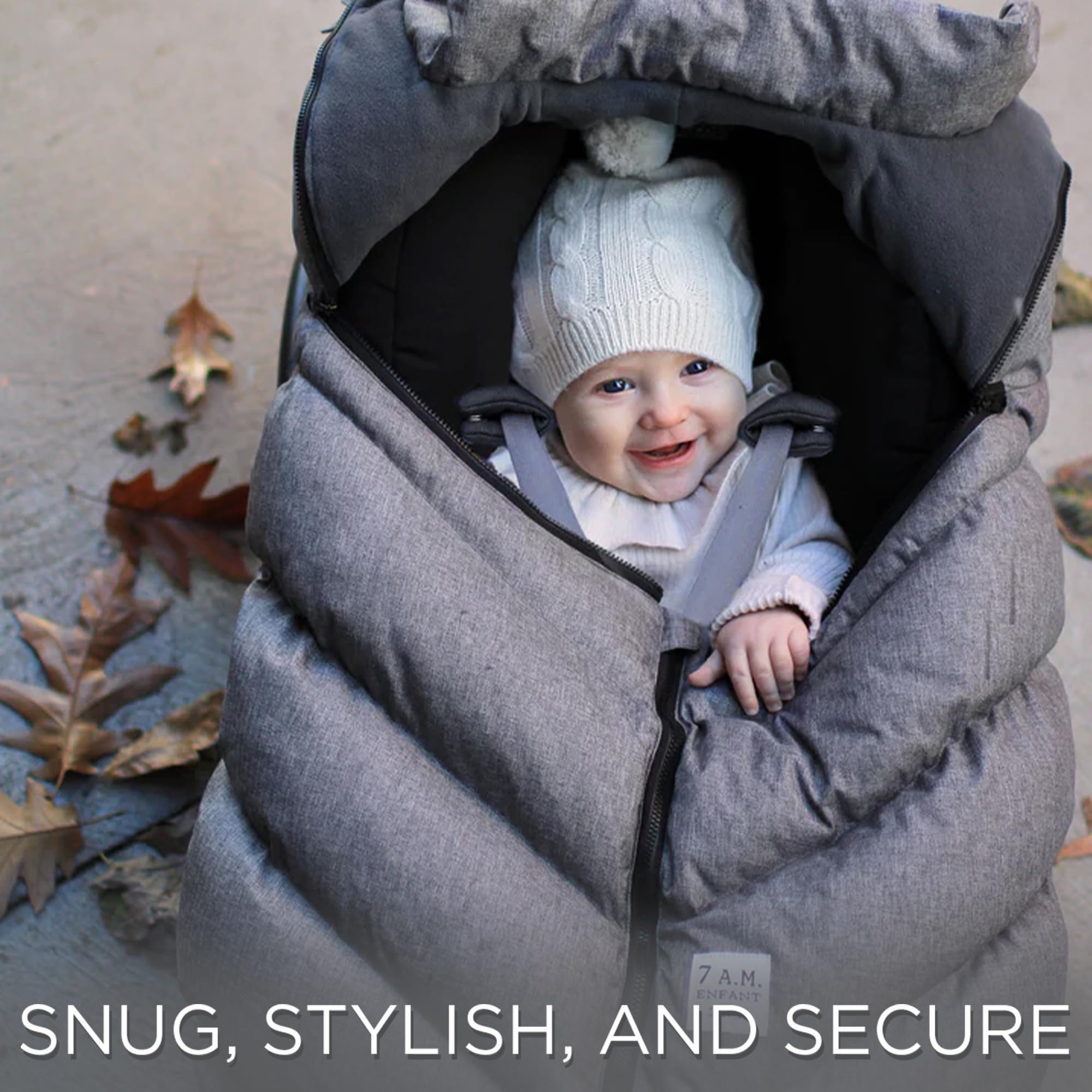 7 A.M. Cocoon cover machine-washable for easy care.