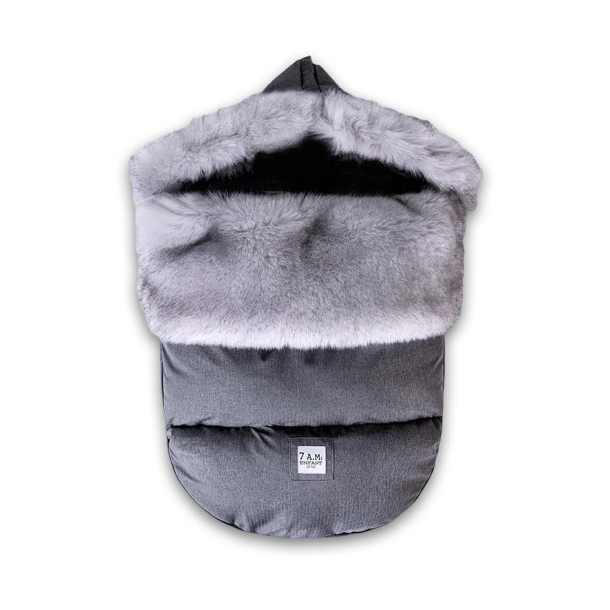 7 A.M. Enfant universal footmuff on stroller, warm winter protection.