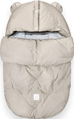 7AM Enfant universal stroller footmuff with water-repellent shell keeps baby dry on walks