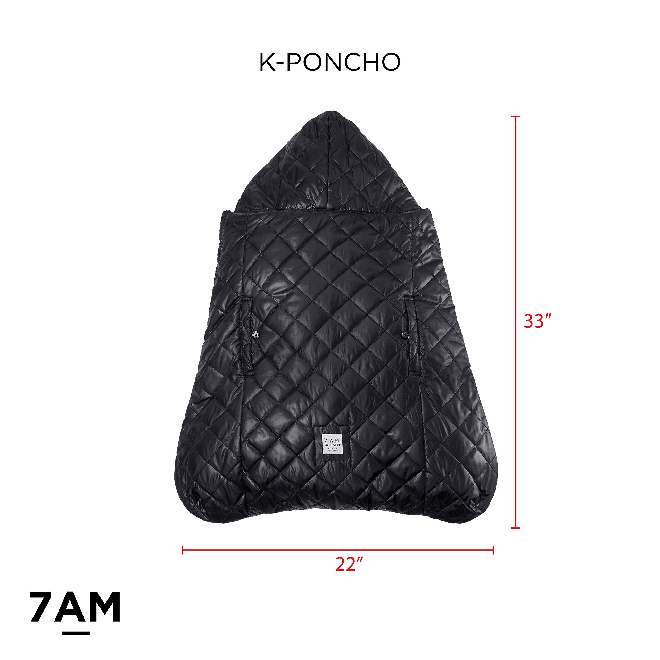 7AM Enfant water-repellent fabric on a baby cover during a stroll