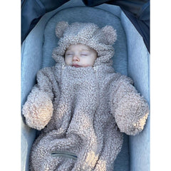 7AM Enfant Winter Snowsuit waterproof back view for outdoor protection in rain or snow