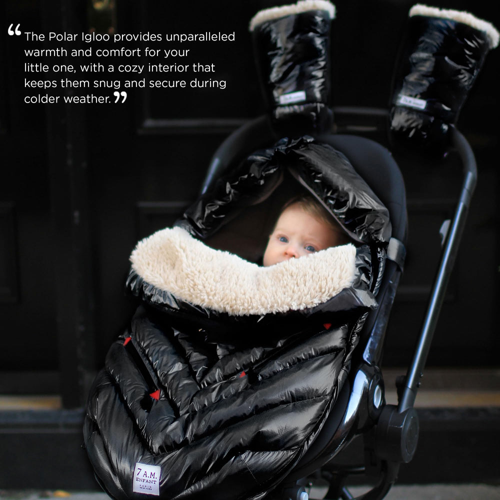 7 A.M. Polar Igloo adjustable collar drawstring for face protection in cold winds.
