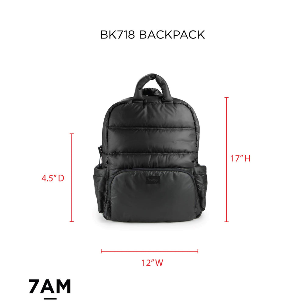 7 A.M. Voyage Diaper Bag Backpack featuring a laptop compartment for travel days
